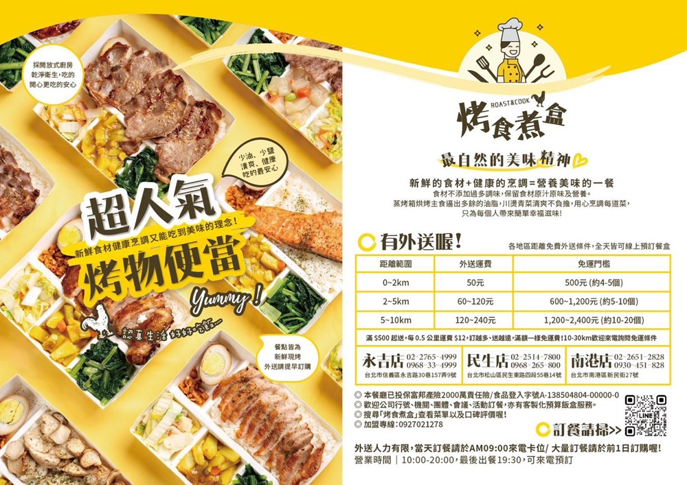 【南港展覽館美食】烤食煮盒:超人氣「清爽不油膩」便當!招牌烤雞腿、頂級板腱牛、免費加飯,台北上班族午餐外送內用首選! - 第7張圖